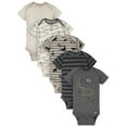 Gerber Baby Boy Short Sleeve Onesie Bodysuits, 5Pack, Preemie24