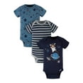thumbnail image 1 of Gerber Baby Boy Short Sleeve Onesies Bodysuits, 3-Pack (Preemie - 12M), 1 of 13