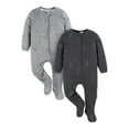 thumbnail image 1 of Gerber Baby Boy Sleep ´N Play Footed Cotton Pajamas, 2-Pack, Sizes Newborn - 3/6 Months, 1 of 11