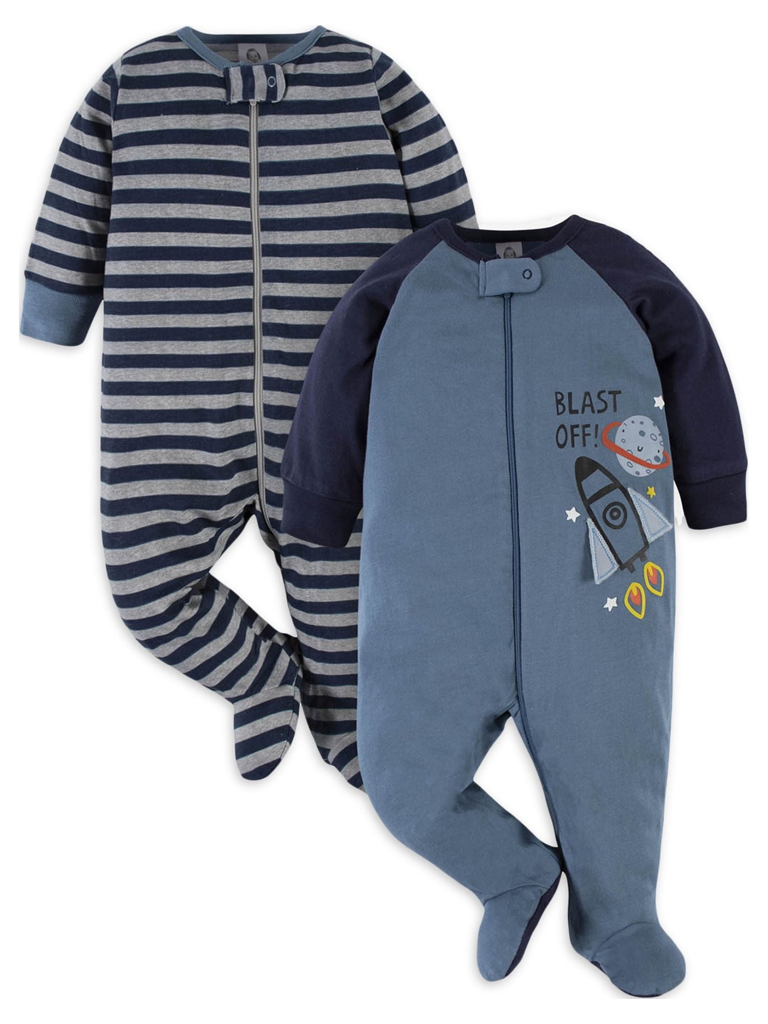 Gerber Baby Boy Sleep 'n Plays, 2-Pack, (Newborn - 3/6M)