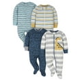 thumbnail image 1 of Gerber Baby Boy Sleep 'N Play Pajamas, 4-Pack, 1 of 7