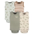 thumbnail image 1 of Gerber Baby Boy Sleeveless Bodysuits, 4-Pack, Sizes Newborn - 24 Months, 1 of 9