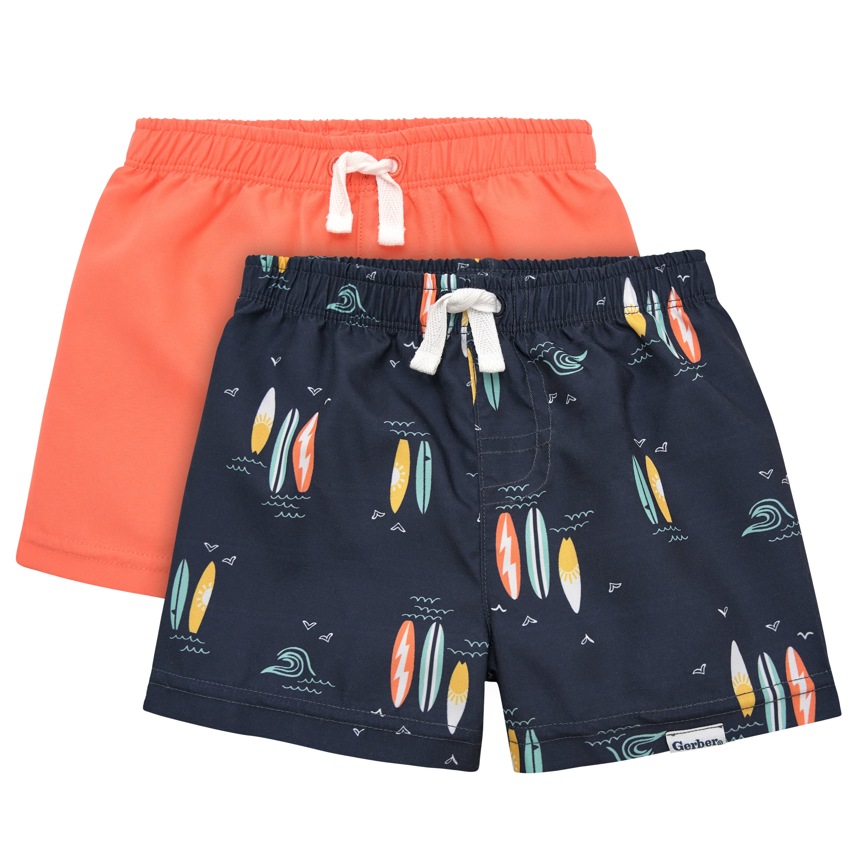 Gerber Baby Boy Swim Trunks, 2-Pack, Sizes 0/3 Months - 5T - Walmart.com