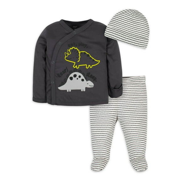 Gerber Baby Boy Take-Me-Home Set, 3-Piece (Preemie - 3/6M)