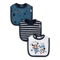 thumbnail image 1 of Gerber Baby Boy Terry Bibs, 3-Pack (One Size), 1 of 9