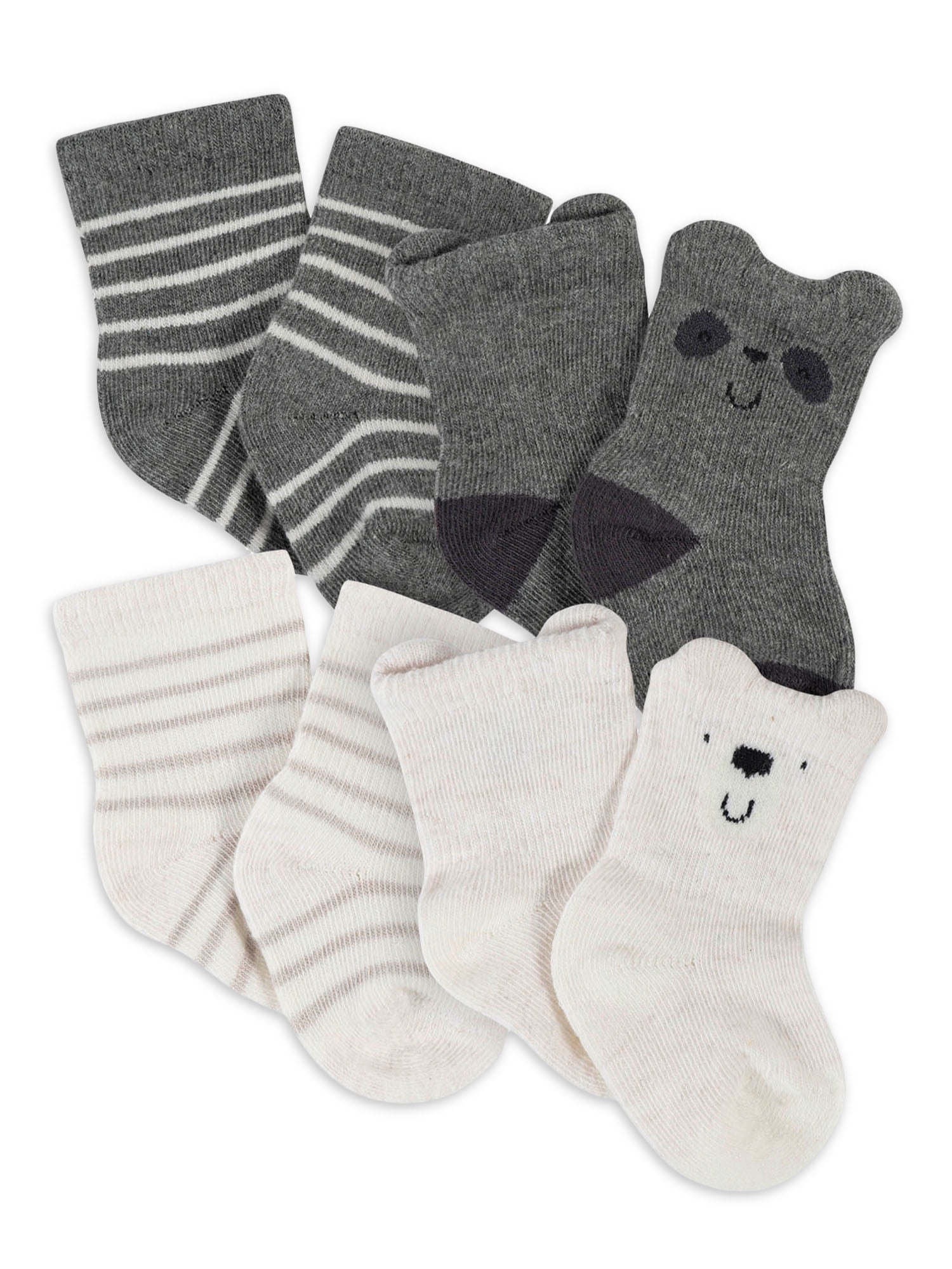 Gerber Baby Boy Wiggle Proof Socks, 4Pack, (Newborn 0/6M)
