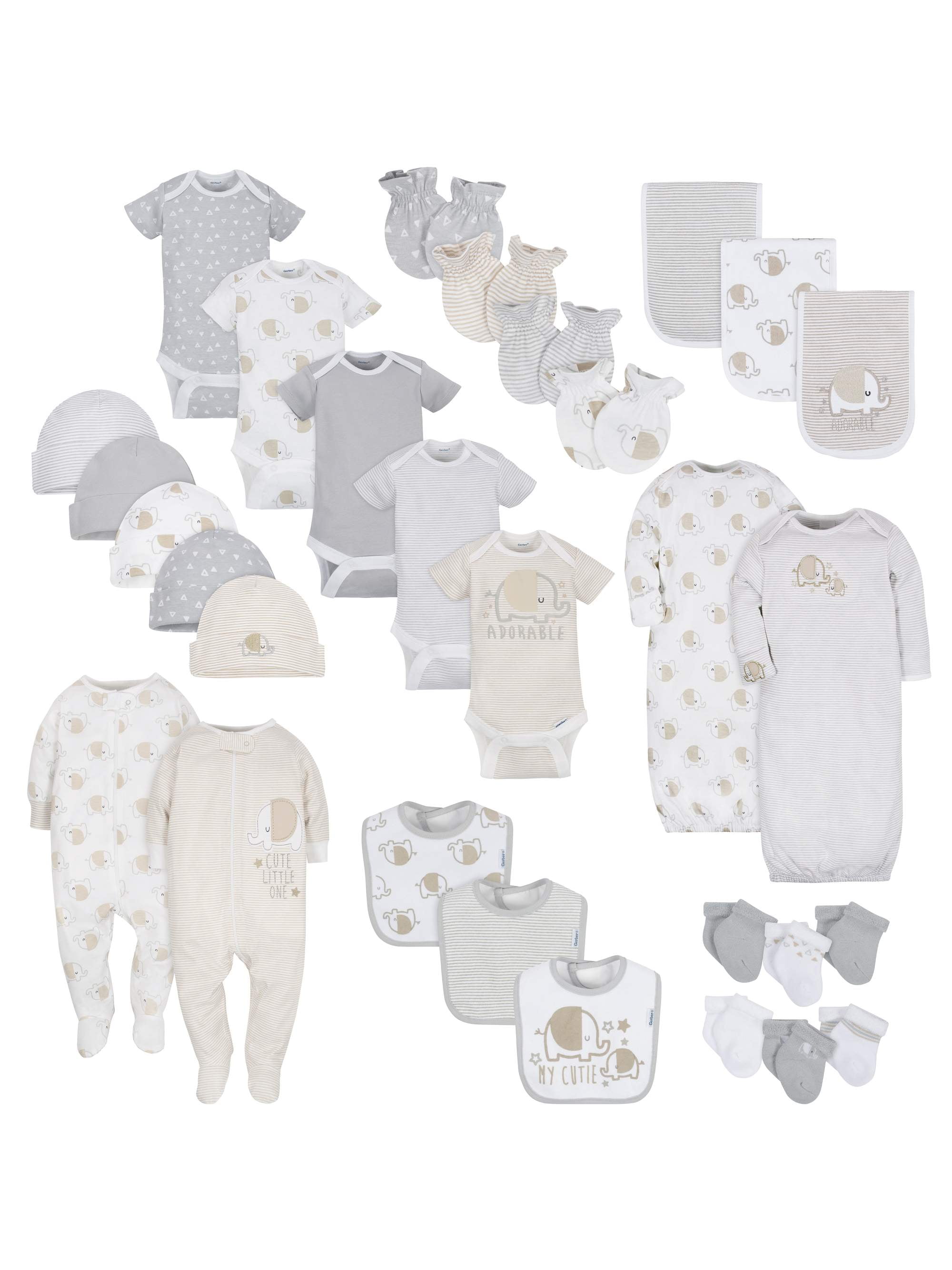 Gerber Baby Boy or Girl Gender Neutral Newborn Clothes Shower Gift Set