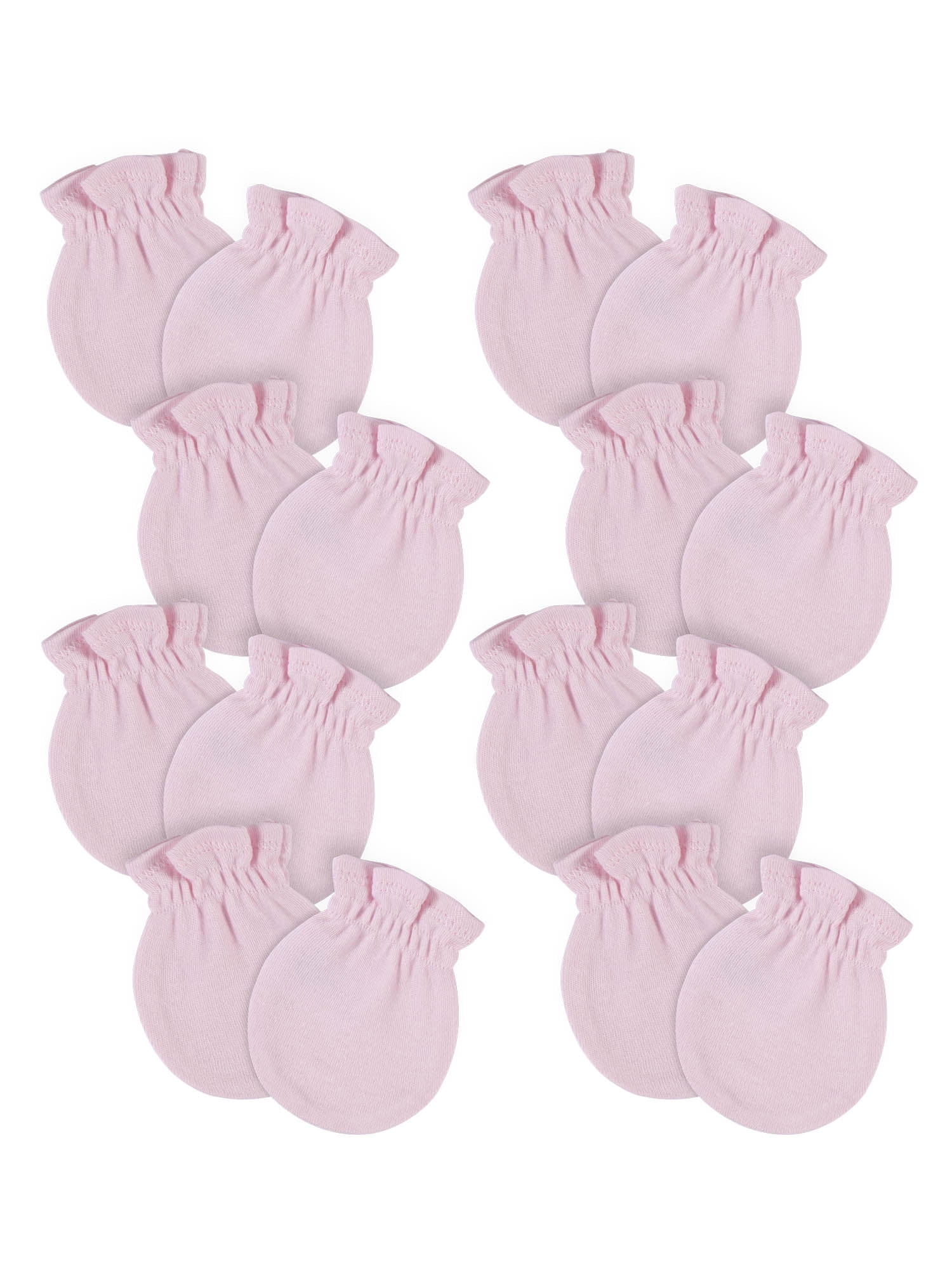 Gerber Baby Boy or Girl Gender Neutral No Scratch Mittens, 8-Pack, (0-3 Months)