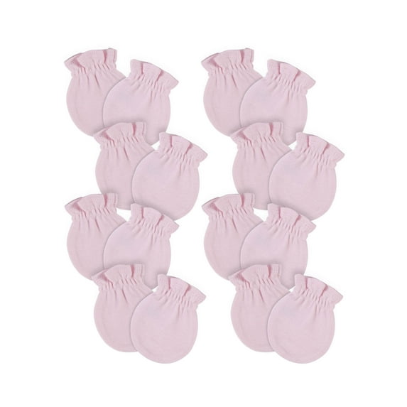 Gerber Baby Boy or Girl Gender Neutral No Scratch Mittens, 8-Pack, (0-3 Months)