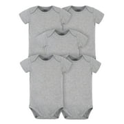 Gerber Baby Boy or Girl Gender Neutral Onesies Brand Premium Cotton Interlock Bodysuits, 5-Pack