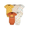 thumbnail image 1 of Gerber Baby Boy or Girl Gender Neutral Short Sleeves Onesies Bodysuits, 5-Pack (Newborn - 12 Months), 1 of 15