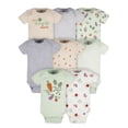 thumbnail image 1 of Gerber Baby Boy or Girl Gender Neutral Short Sleeves Onesies Bodysuits, 8-Pack (Newborn - 12 Months), 1 of 13