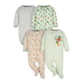 Gerber Baby Boy or Girl Gender Neutral Sleep 'n Play Footed Pajamas, 4