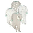 thumbnail image 1 of Gerber Baby Boy or Girl Gender Neutral Sleep 'n Play Footed Pajamas, 4-Pack, 1 of 8