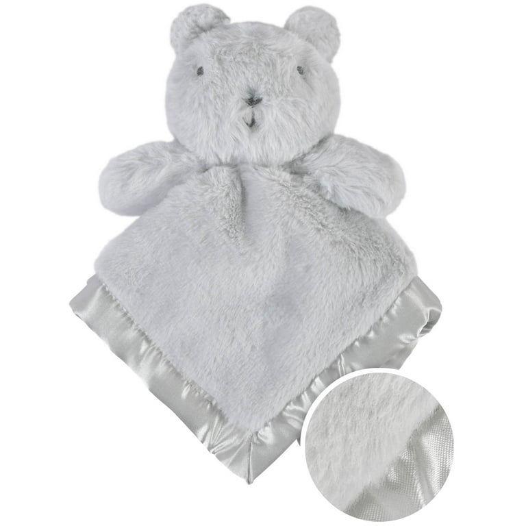 Gerber Baby Boy or Girl Gender Neutral Ultra Plush Security Blanket with Satin Trim