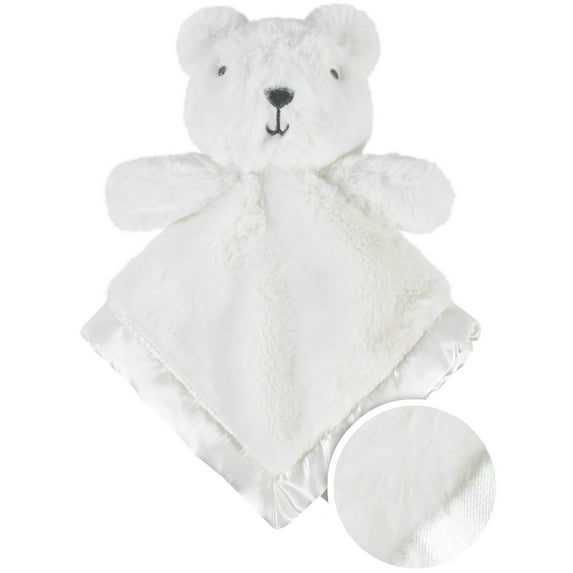 Gerber Baby Boy or Girl Gender Neutral Ultra Plush Security Blanket with Satin Trim