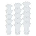 thumbnail image 1 of Gerber Baby Boy or Girl Gender Neutral White Onesies Short Sleeve Onesies Bodysuits Grow-With-Me Bundle, 15-Pack, 1 of 11