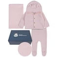 thumbnail image 1 of Gerber Baby Boy or Girl Unisex Ear Knit Hooded Sweater, Pant & Soft Blanket Outfit Set with Gift Box, 3-Piece, (Newborn-3/6 Months), 1 of 9