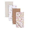 thumbnail image 1 of Gerber Baby Boy or Girl Unisex Flannel Blankets, 4-Pack, Retro Floral, 1 of 16