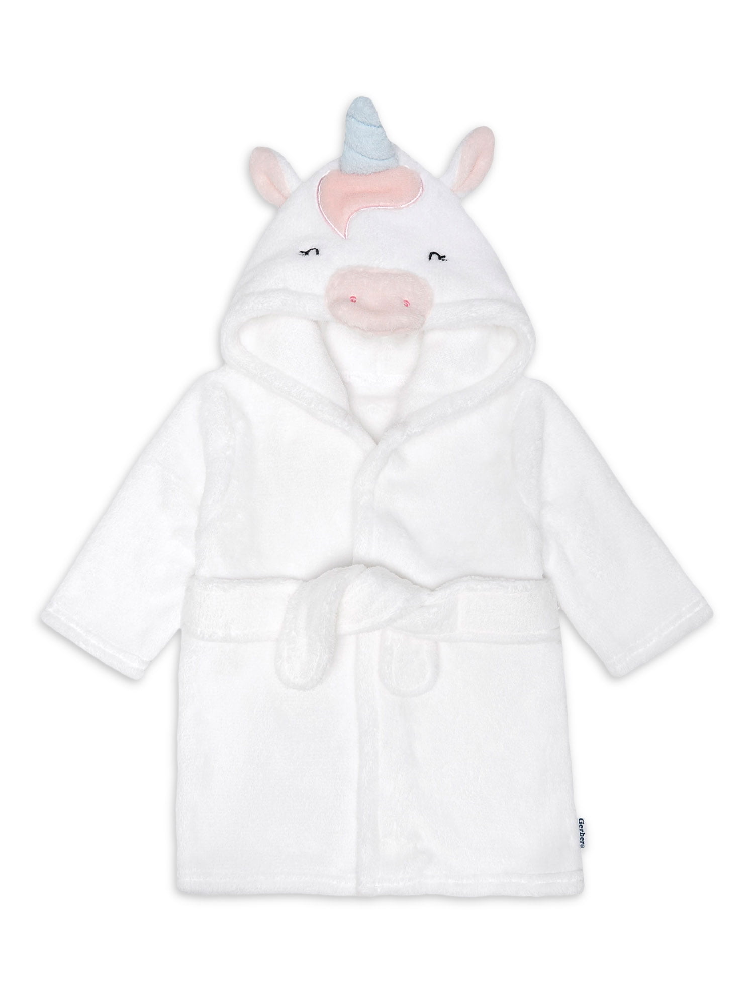 Gerber Baby Boy or Girl Unisex Hooded Bathrobe, Sizes Newborn-9M