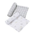 Gerber Baby Boy or Girl Unisex Muslins Swaddle Blanket, 2Pack