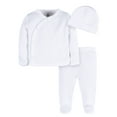 thumbnail image 1 of Gerber Baby Neutral White Take Me Home Outfit Set, 3-Piece, Sizes Preemie - 0/3 Months, 1 of 9