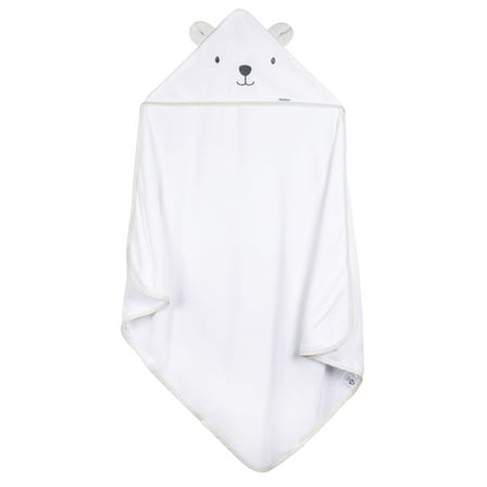 Gerber Baby Neutral White Hooded Towel, One Size
