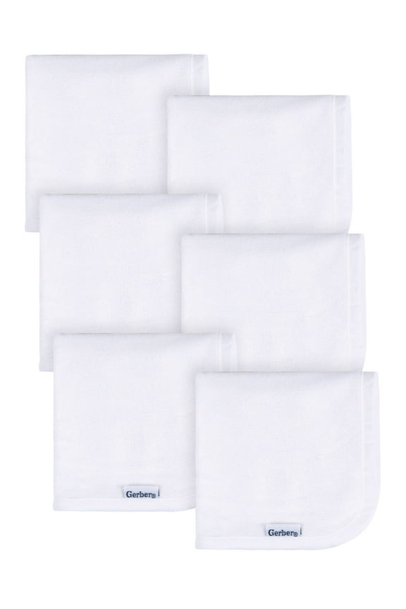 Baby Neutral Washcloths, 6-Pack, One Size