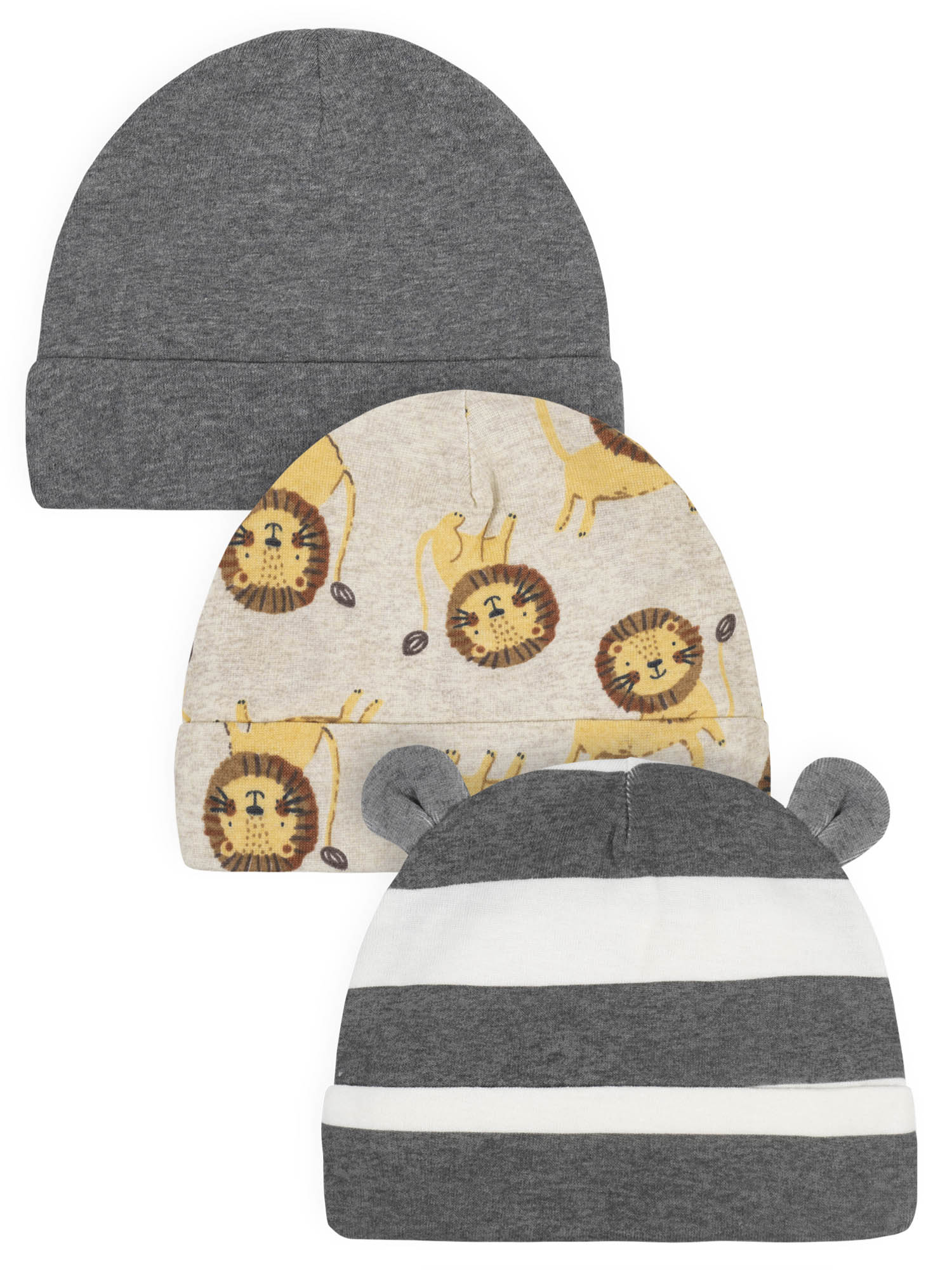 Gerber Baby Boys Caps, 3Pack