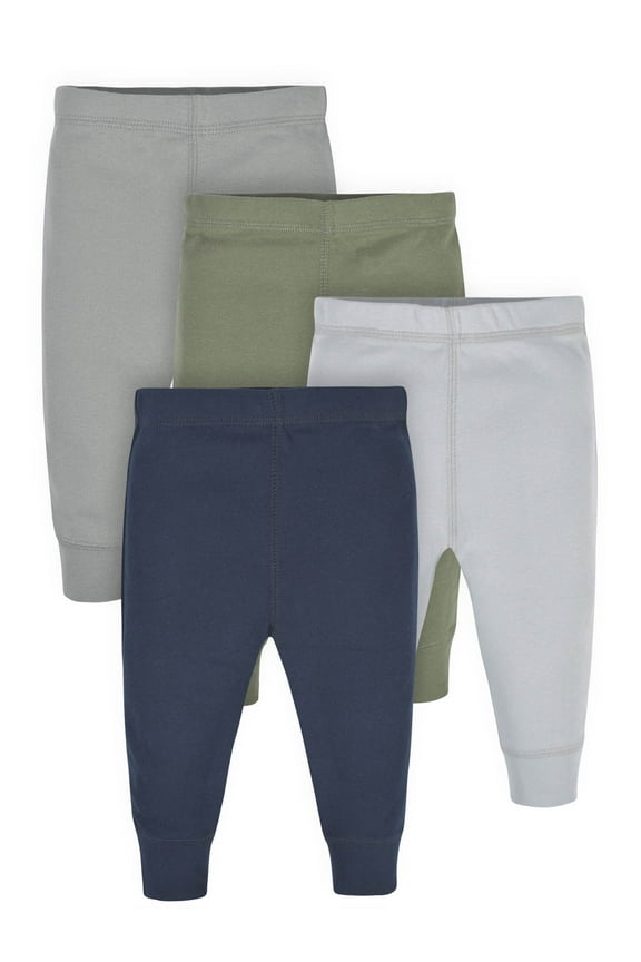 Baby Boys Essential Pants, 4-Pack, (Newborn - 24 Months)