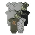 thumbnail image 1 of Gerber Baby Boys' Short Sleeve OnesiesÂ® Bodysuits, 8-Pack, 1 of 11