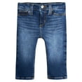 thumbnail image 1 of Gerber Baby Boys' and Girls' Denim Straight Fit Jeans with Elastic Back, 1 of 8