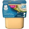 thumbnail image 1 of Gerber Baby Food 2nd Foods, Mixed Cereal, Pears & Cinnamon with Oatmeal Puree, 4 oz Tubs, 6 Count, 1 of 6