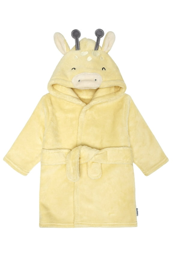 Baby Neutral Robe, Yellow Giraffe