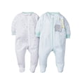 thumbnail image 1 of Gerber Baby Gender Neutral Sleep 'n Play Footed Pajamas, 2-Pack, 0/3 Months - 6/9 Months, 1 of 7