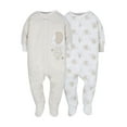 thumbnail image 1 of Gerber Baby Gender Neutral Sleep 'n Play Footed Pajamas, 2-Pack, 0/3 Months - 6/9 Months, 1 of 9