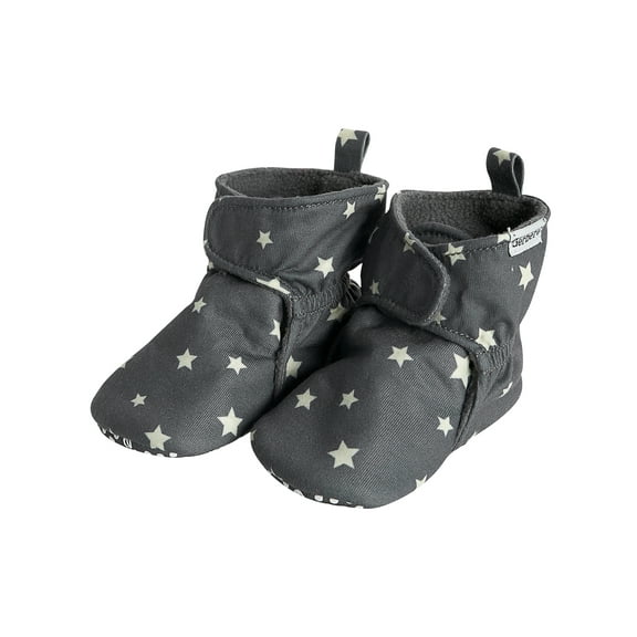 Gerber Gender Neutral Soft Booties with Hook & Loop, Sizes 0/3 Months - 6/9 Months