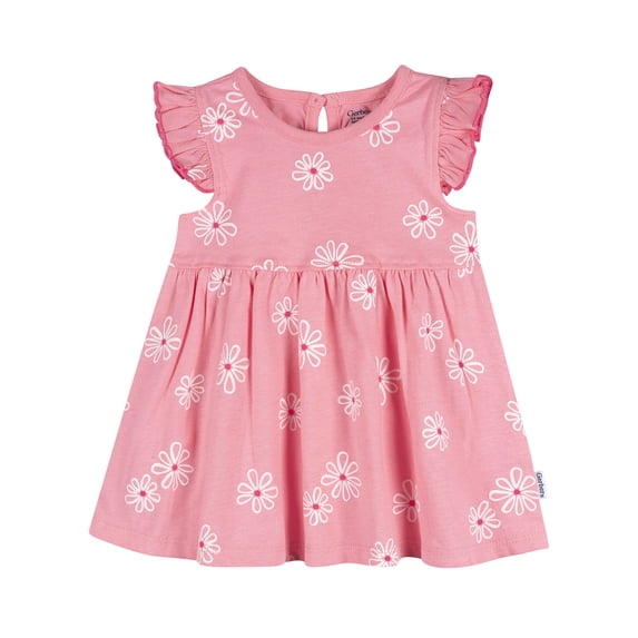 Gerber Baby Girl 1pc Dress, Size (0-24 Months)