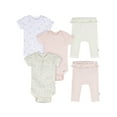 thumbnail image 1 of Gerber Baby Girl 5 - Piece Bodysuits & Pants Garden Set, Sizes (Newborn - 9 Months), 1 of 10
