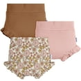 thumbnail image 1 of Gerber Baby Girl Bubble Shorts with Ruffle, 3-Pack, Sizes 0/3 Months - 24 Months, 1 of 8
