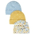 thumbnail image 1 of Gerber Baby Girl Caps, 3-Pack (Newborn - 0/6M), 1 of 7