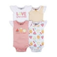 thumbnail image 1 of Gerber Baby Girl Casual Cotton Tank Bodysuits, 4-Pack, Sizes Newborn - 24 Months, 1 of 15