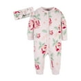 thumbnail image 1 of Gerber Baby Girl Coverall & Headband Outfit Set, 2-Piece, (Newborn - 18 Months), 1 of 7