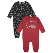 Gerber Baby Girl Jersey Romper, 2-Pack, Sizes 0/3 - 24 Months
