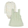 thumbnail image 1 of Gerber Baby Girl Jumper and Top Outfit Set, Sizes 12 Months - 2T, 1 of 7
