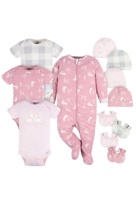 Baby Girl Layette Bundle, 12-Piece, Newborn - 6/9M