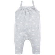 Gerber Baby Girl Long Leg Romper, Sizes Newborn - 24 Months