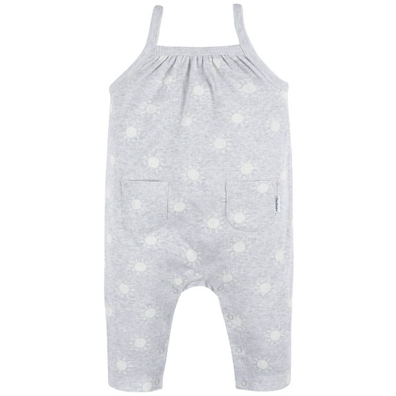 Gerber Baby Girl Long Leg Romper, Sizes Newborn - 24 Months