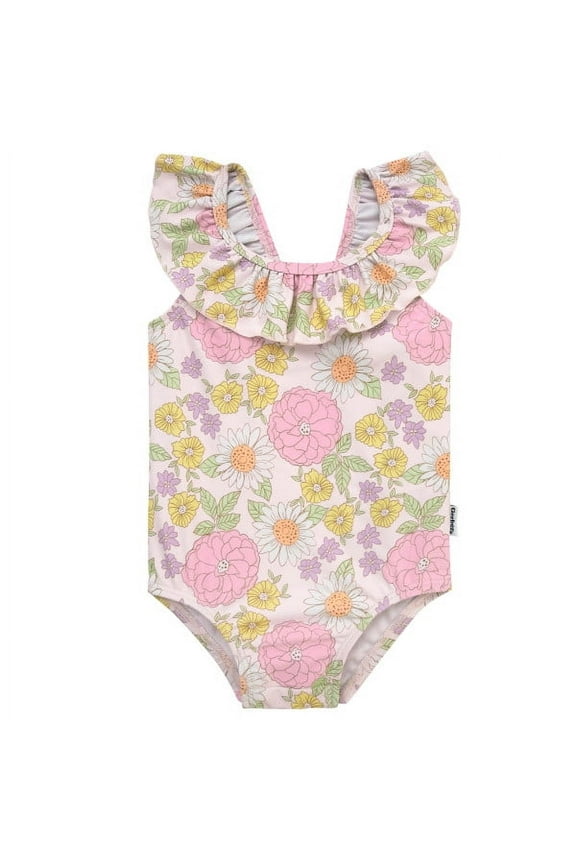 Baby Girl One-Piece Swimsuit, Sizes 0-3 Months - 24 Months