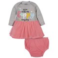 thumbnail image 1 of Gerber Baby Girl Organic Dress and Diaper Cover, 2-Piece, 1 of 8